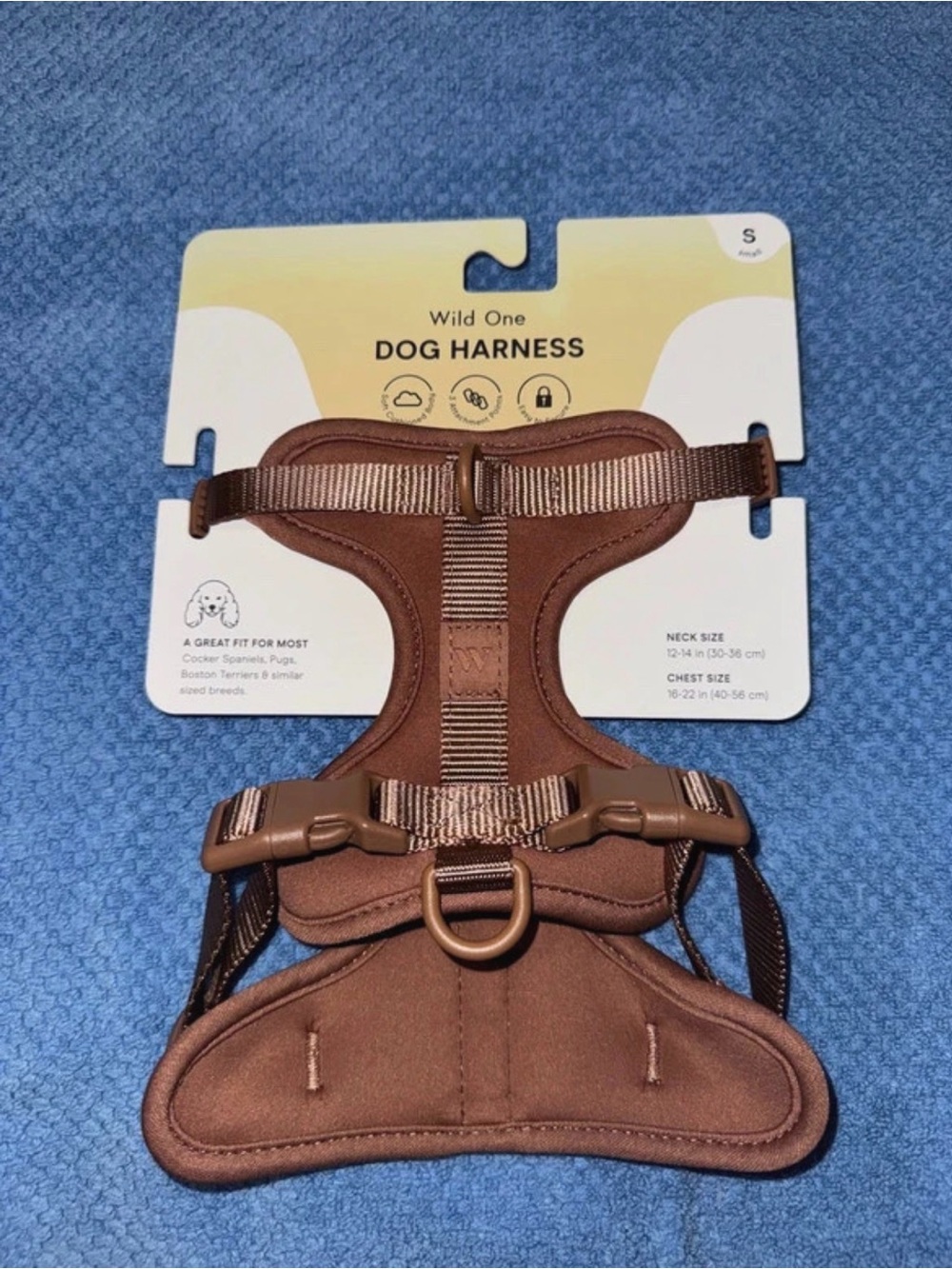 Wild One Brown Padded Dog Harness - Small
